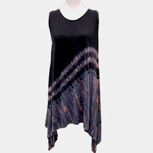 Tie Dye Asymmetrical Mini Dress by Tela Designs